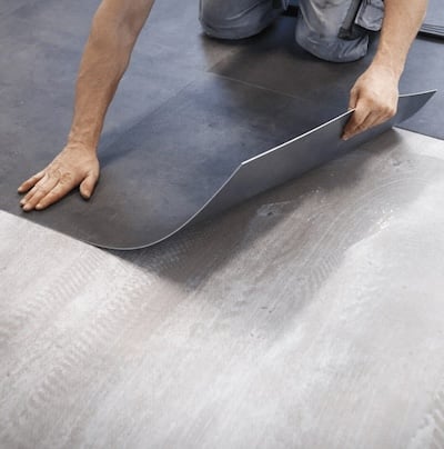 Vinyl floor application