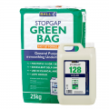Product F. Ball STOPGAP GREEN BAG General Purpose Floor Smoothing Compound + STOPGAP 128 Liquid 25kg