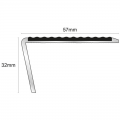 Genesis NSL02 Slimline Aluminium Stair Nosing Tredsafe Insert 2.77m