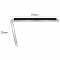 Genesis NSL02 Slimline Aluminium Stair Nosing 2.77m