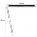 Genesis NSL20 Slimline Aluminium Stair Nosing 2.77m