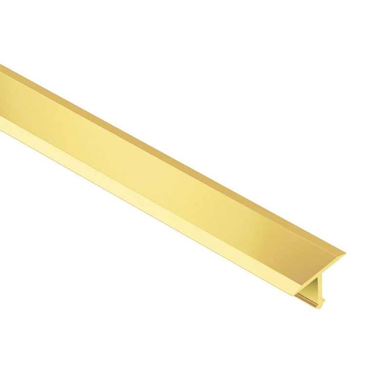 Schluter RENO-T-M Flooring Transition T Bar Brass 1.0m Length