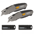 Toughbuilt Autoloading Utility Knife Twin Pack + 50 Blades TB-H4S52-20