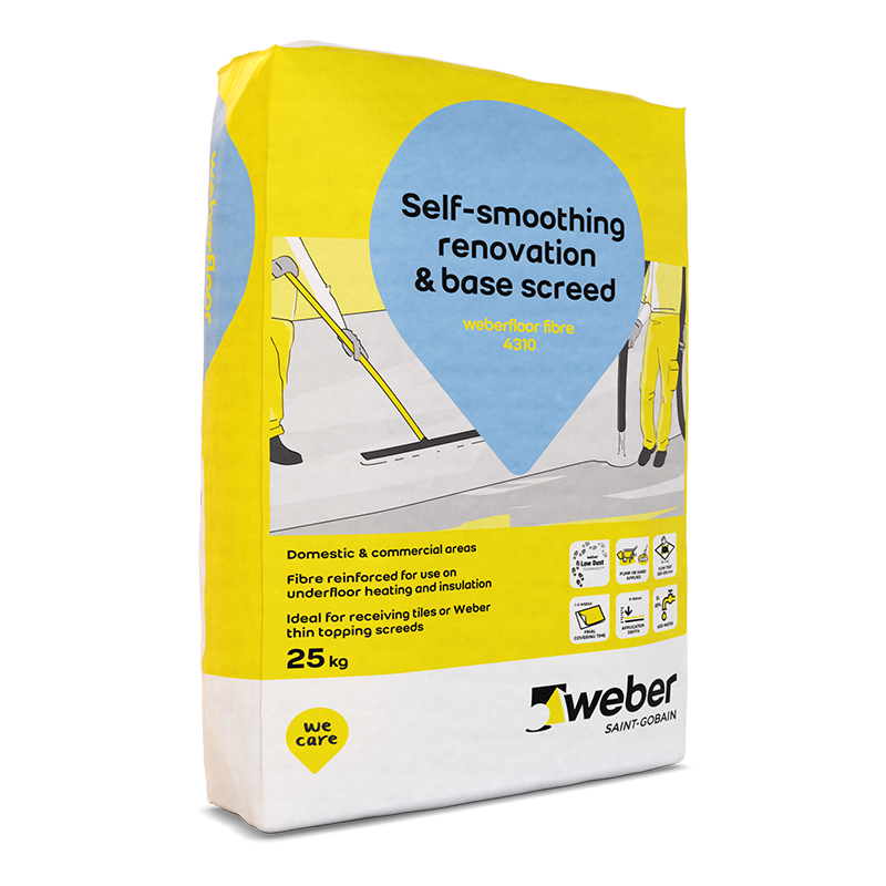 Weber Weberfloor Fibre 4310 Self-Smoothing Levelling Compound 25kg